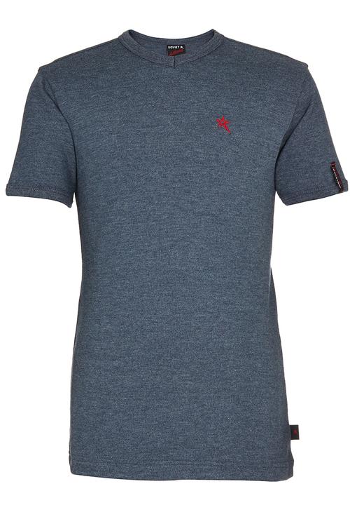 SOVIET - Crew Neck Tee Blue