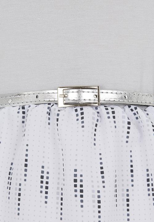 Rebel Republic - Combo Dress Mid Grey