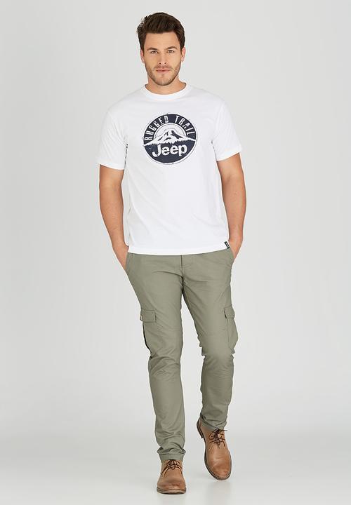 JEEP - Short Sleeve Printed T-Shirt White