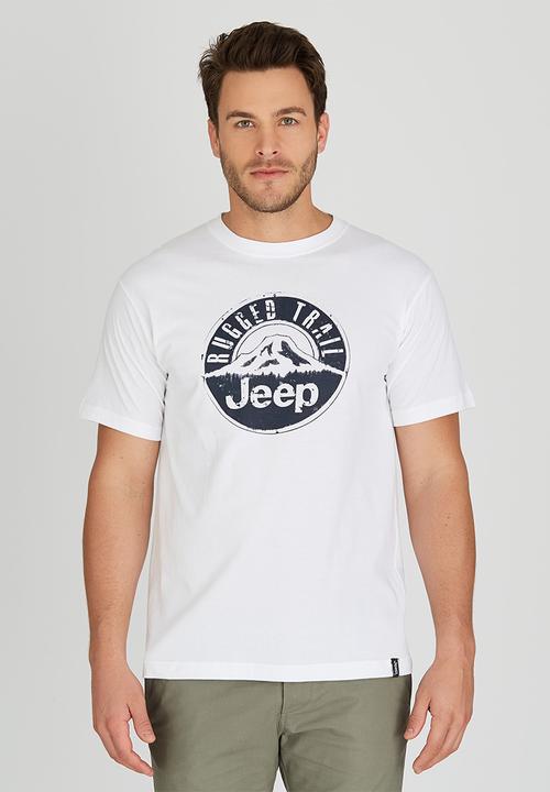 JEEP - Short Sleeve Printed T-Shirt White
