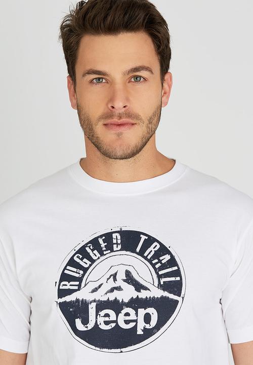 JEEP - Short Sleeve Printed T-Shirt White