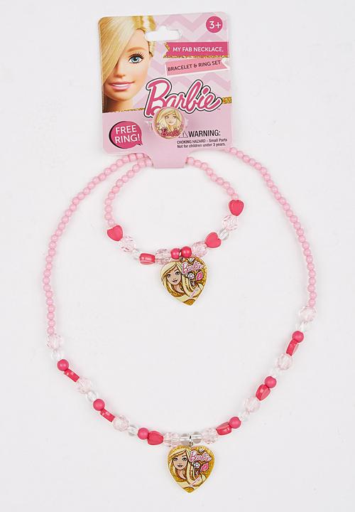 Character Fashion - Barbie Jewellery Set Mid Pink