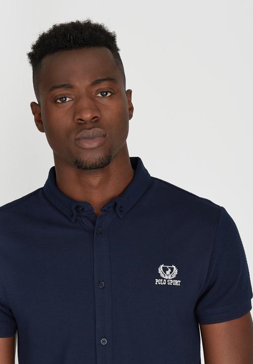 Polo Sport - Button Through Golfer Navy