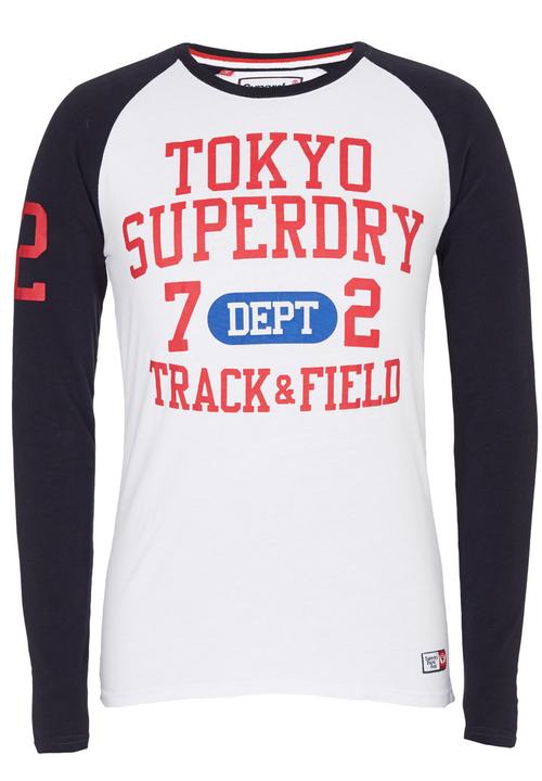Superdry. - Trackster Baseball Long Sleeve T-Shirt Navy