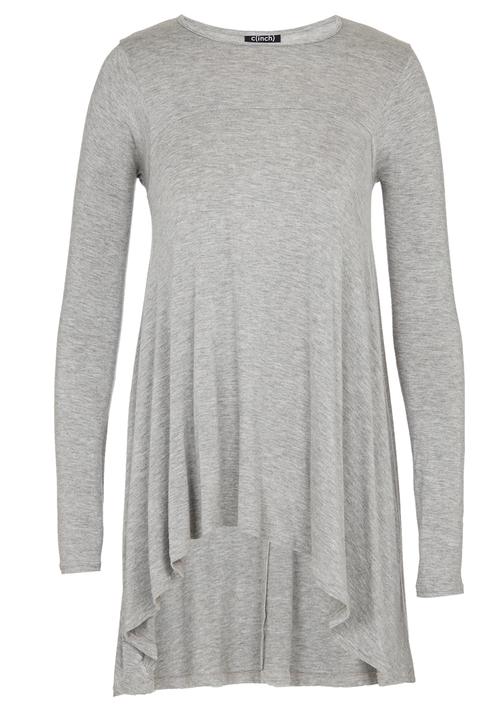 c(inch) - High Low Tunic Grey Melange