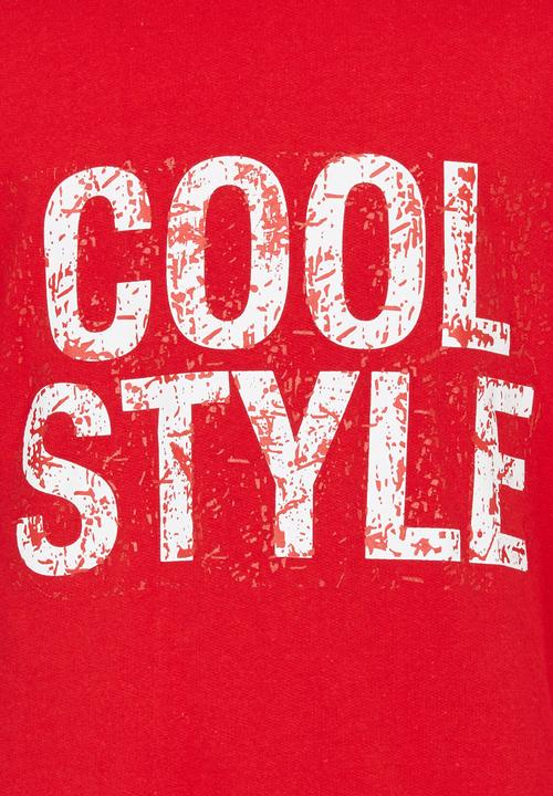 Rebel Republic - Printed Fleece Sweater Red