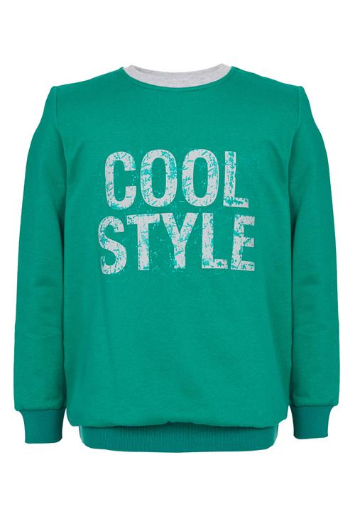 Rebel Republic - Printed Fleece Sweater Green