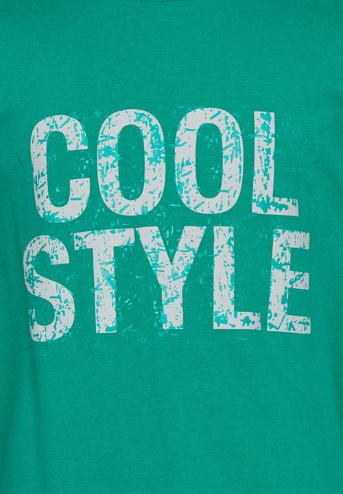 Rebel Republic - Printed Fleece Sweater Green
