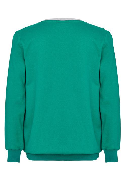 Rebel Republic - Printed Fleece Sweater Green