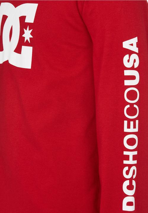 DC - Long Sleeve Star Standard Tee Red