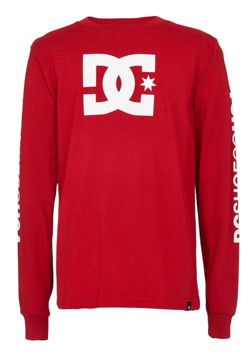 DC - Long Sleeve Star Standard Tee Red