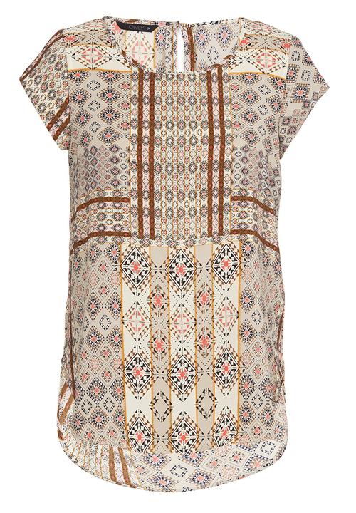 ONLY - Desert Deluxe Tiles Print Short Sleeve Top Multi-colour