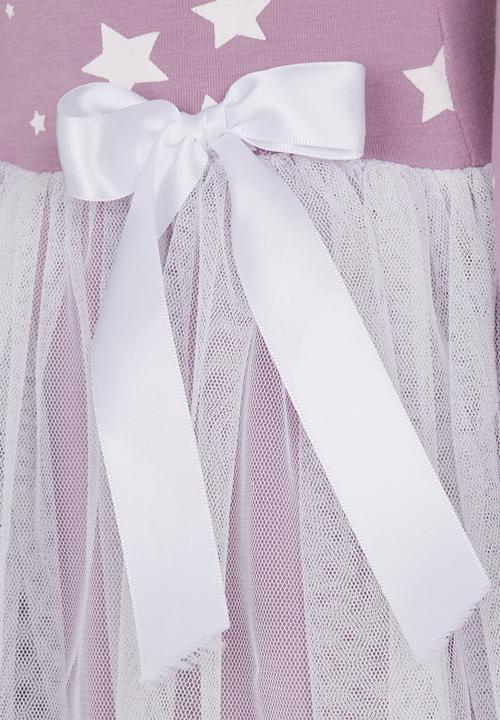 Just chillin - Stars Tutu Dress Mid Purple