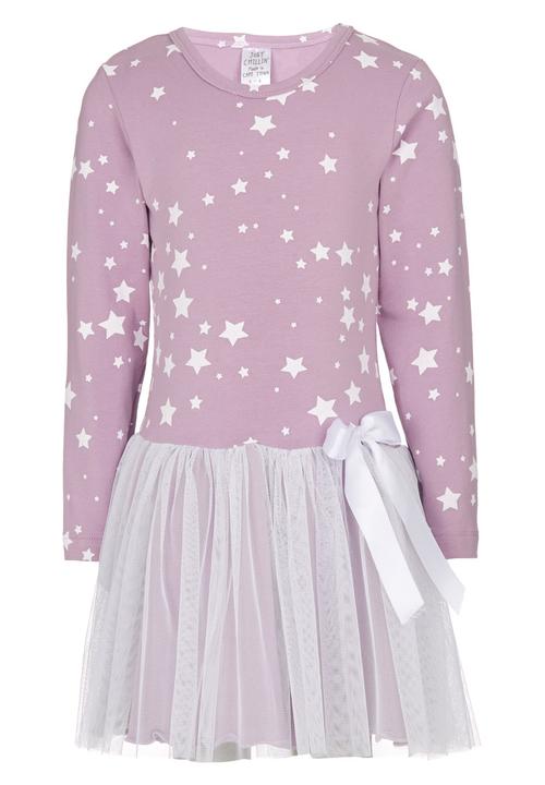 Just chillin - Stars Tutu Dress Mid Purple
