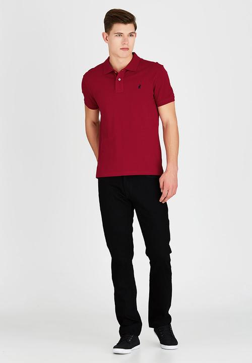 POLO - Short Sleeve Classic Pique Golfer Red