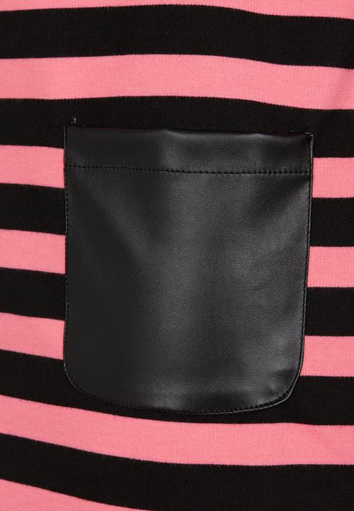 Rebel Republic - Shift Dress With Contract Pockets Mid Pink