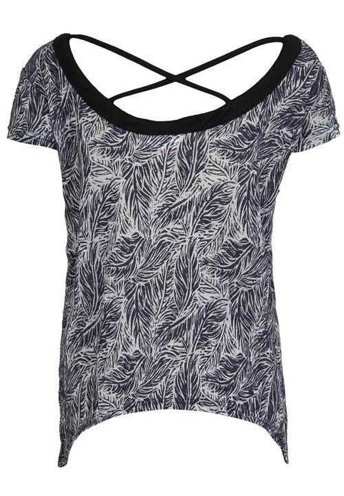 Rebel Republic - Cross Back Tee Navy