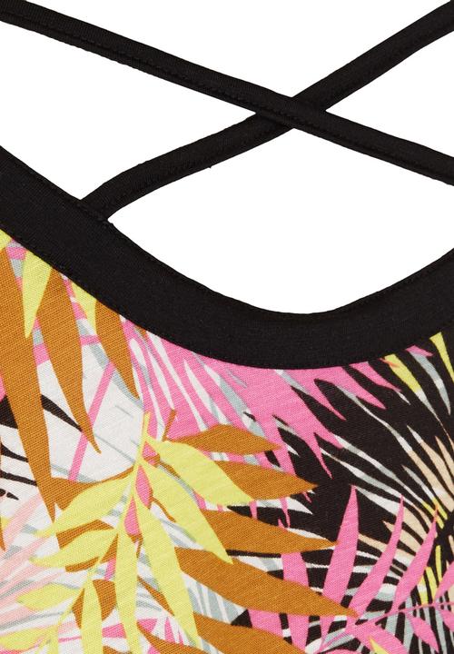 Rebel Republic - Cross Back Tee Mid Pink