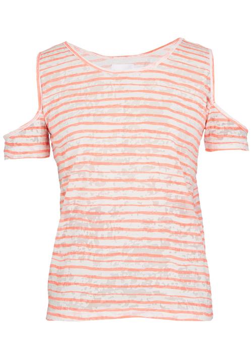Rebel Republic - Cut-out Shoulder Top Coral