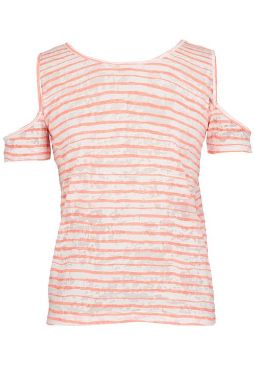 Rebel Republic - Cut-out Shoulder Top Coral