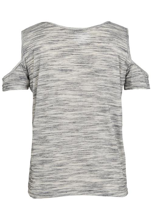 Rebel Republic - Cut-out Shoulder Top Grey