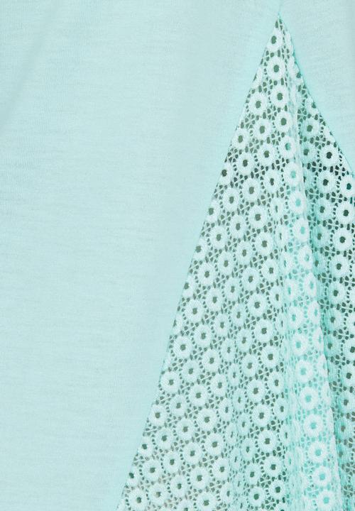 Pop Candy - Short Sleeve Tee With Chain Light Green