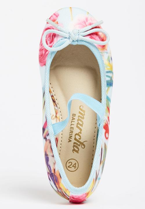 Marcha Ballerina - Blue Rose Girl Pump Multi-colour
