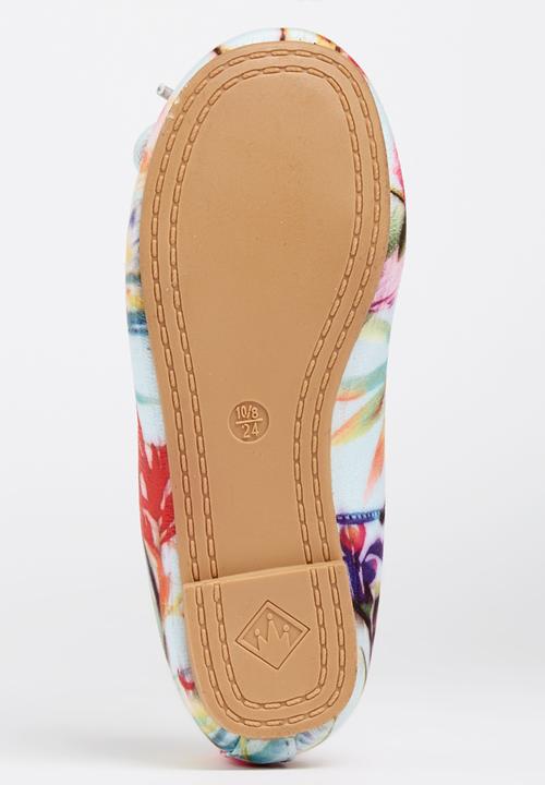 Marcha Ballerina - Blue Rose Girl Pump Multi-colour