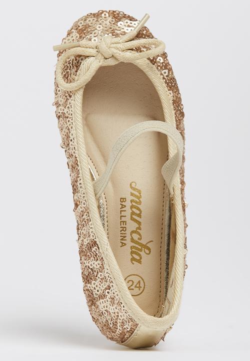 Marcha Ballerina - Anemone  Girl Pump Gold