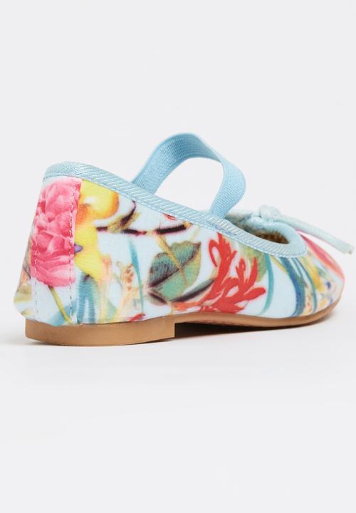Marcha Ballerina - Blue Rose Girl Pump Multi-colour