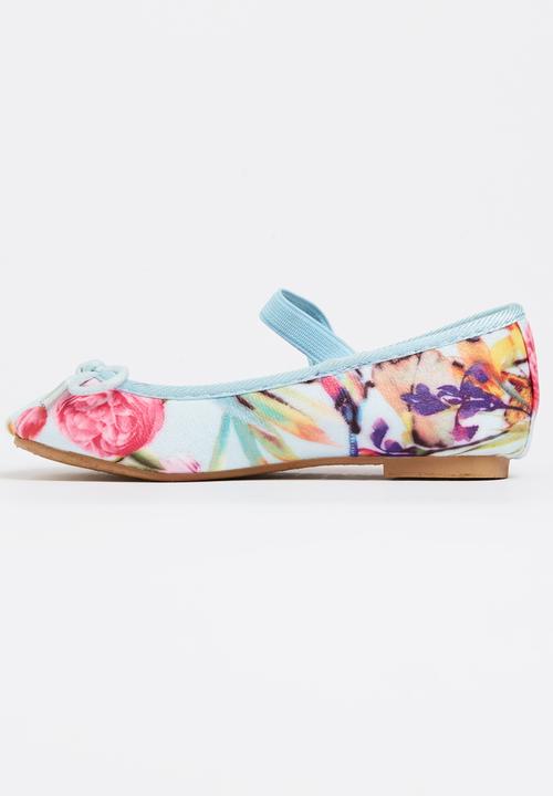 Marcha Ballerina - Blue Rose Girl Pump Multi-colour