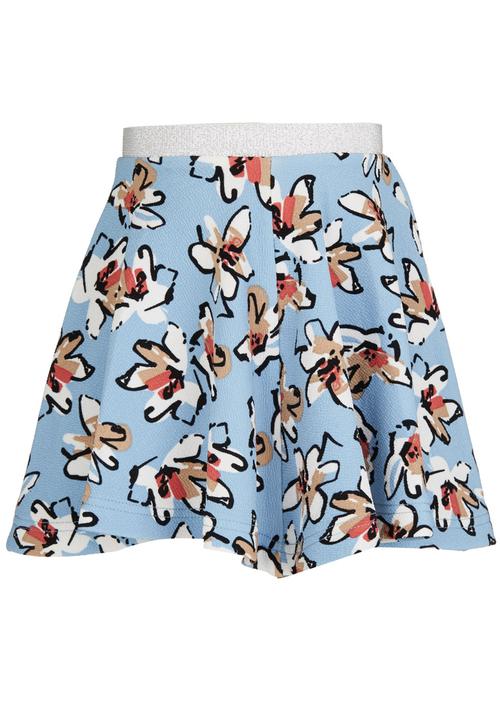 See-Saw - Metalic Elastic Skater Skirt Multi-colour