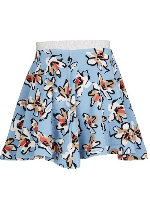 See-Saw - Metalic Elastic Skater Skirt Multi-colour