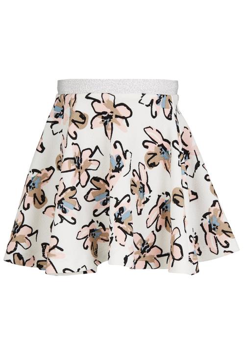 See-Saw - Metallic Elastic Skater Skirt Multi-colour