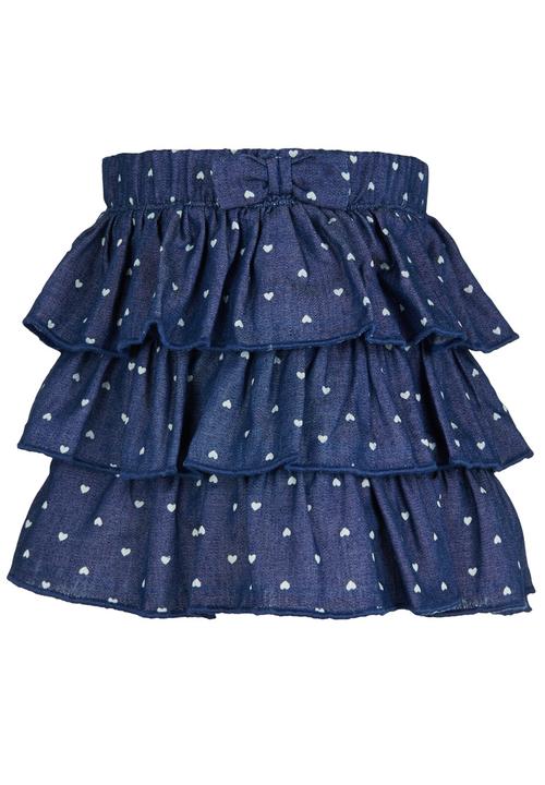 See-Saw - Tiered Skirt Mid Blue