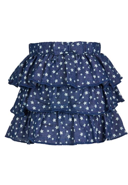 See-Saw - Tiered Skirt Mid Blue