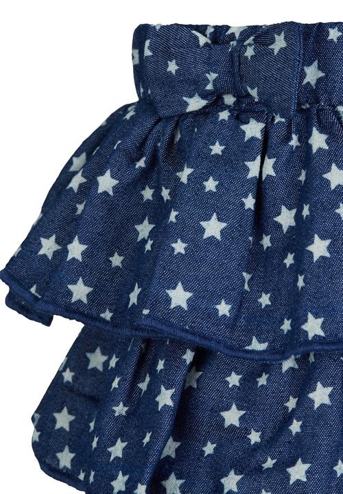See-Saw - Tiered Skirt Mid Blue