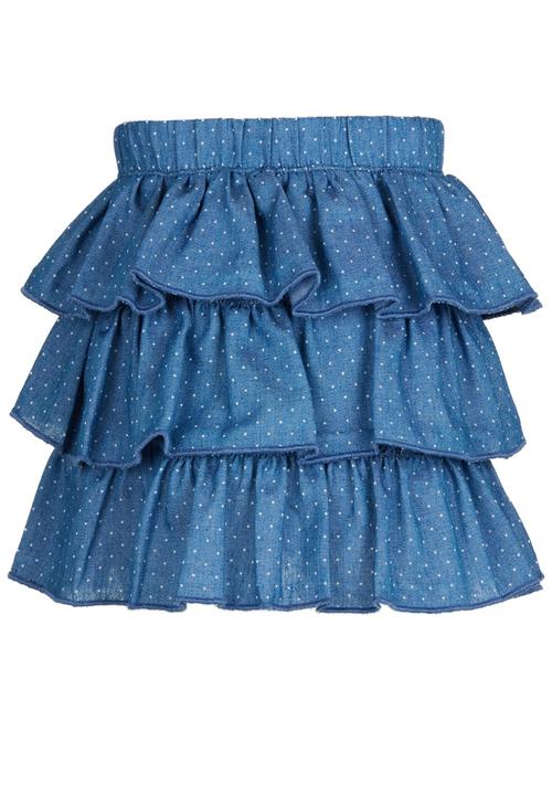 See-Saw - Tiered Skirt Pale Blue