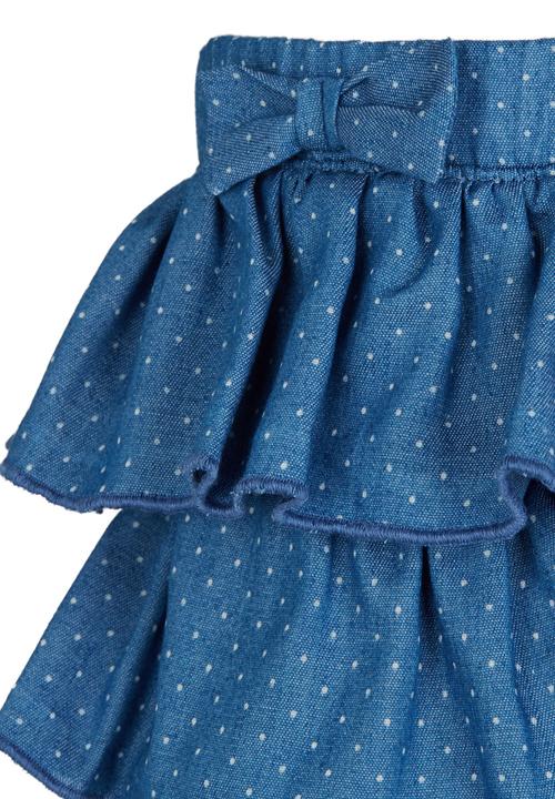 See-Saw - Tiered Skirt Pale Blue