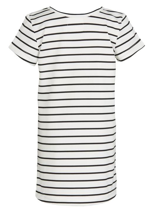 See-Saw - Shift Dress with Contract Pockets Black and White