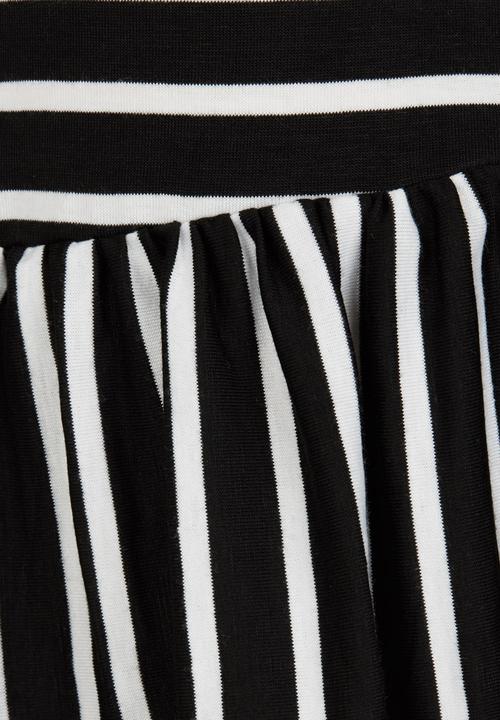See-Saw - Drop Waist Dress Black and White