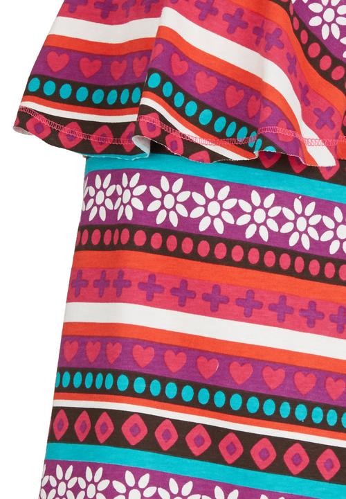 Pop Candy - Printed Dress Red