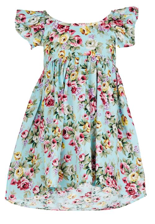 Pop Candy - Floral Dress Turquoise