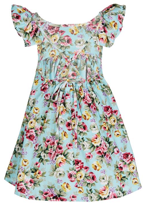 Pop Candy - Floral Dress Turquoise