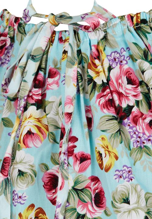 Pop Candy - Floral Dress Turquoise