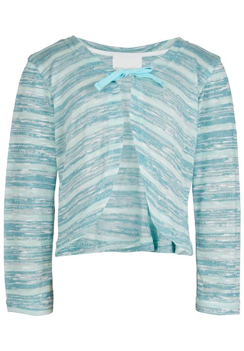 See-Saw - Cardigan with Bow Mid Blue
