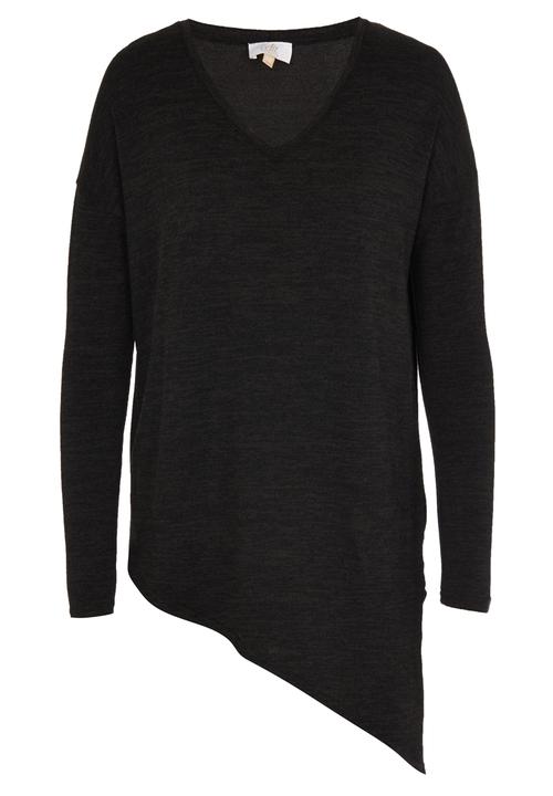 edit - Asymmetric Tunic Black