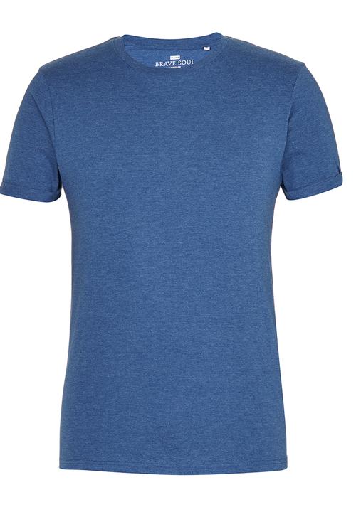 Brave Soul - Crew Neck T-Shirt Blue