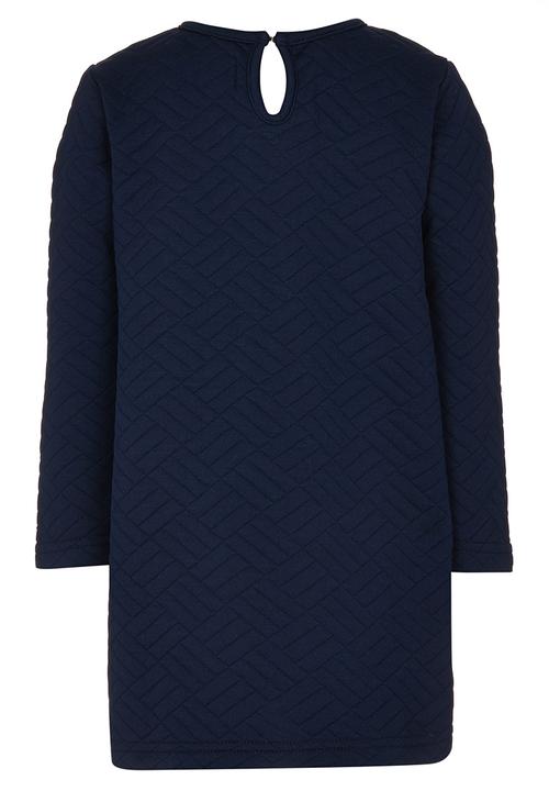 See-Saw - Textured Long Sleeve Dress Navy