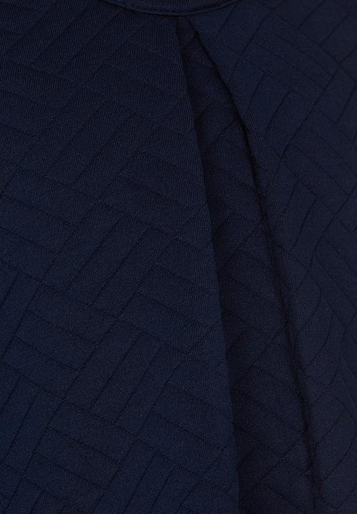 See-Saw - Textured Long Sleeve Dress Navy